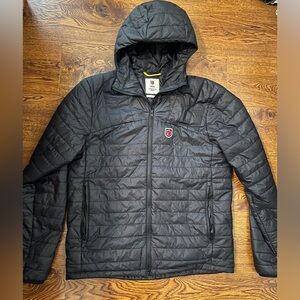 EUC - Fjallraven black expedition puffer jacket (men’s large)